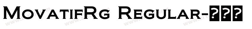 MovatifRg Regular字体转换